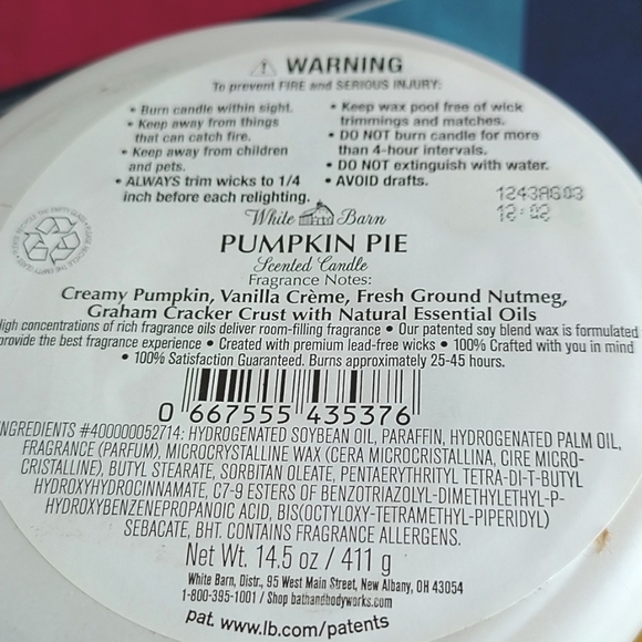 Host Pick 🎉 Bath & Body Works Pumpkin Pie 3-Wick Candle🥧 - Picture 5 of 5